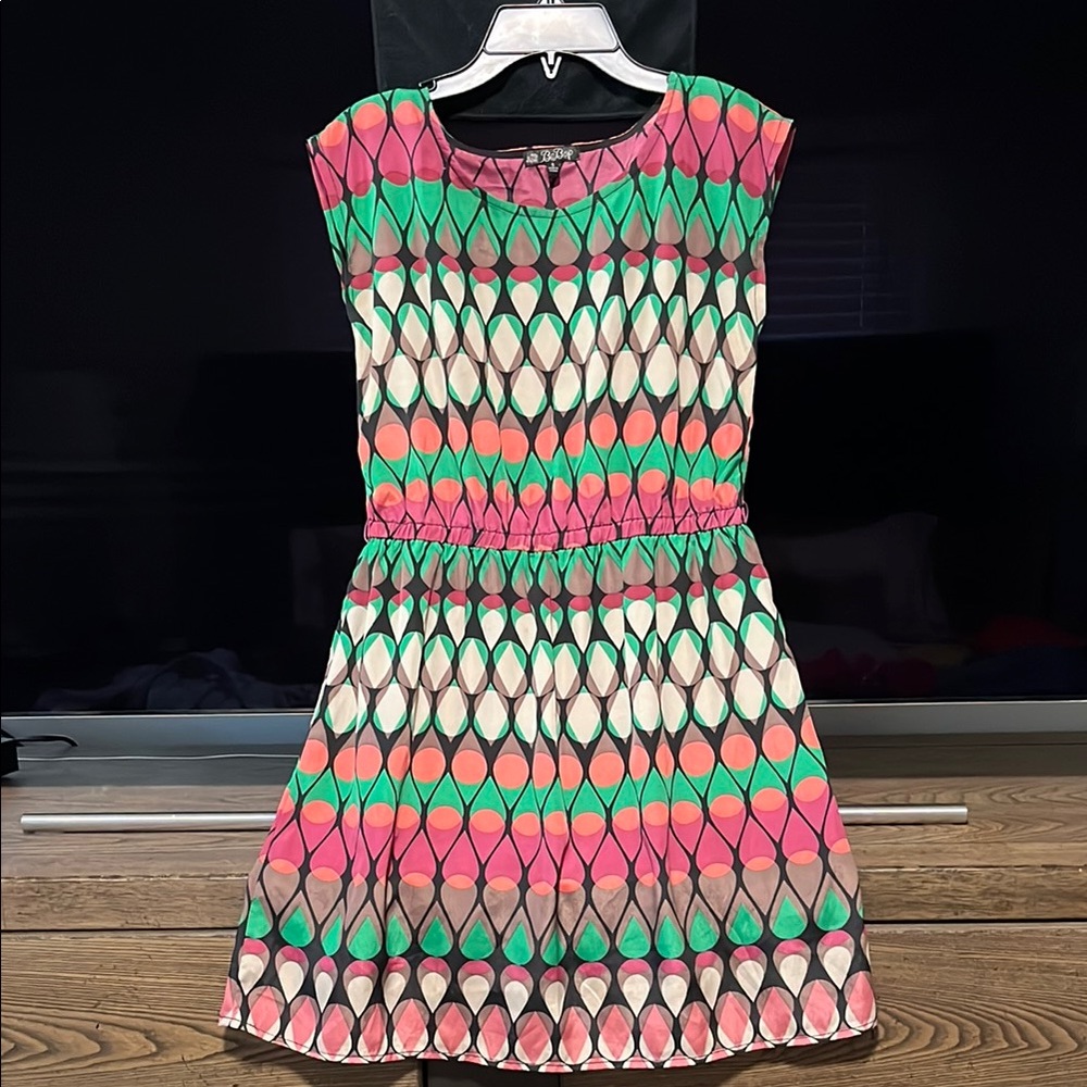 Colorful Geometric Pattern Dress